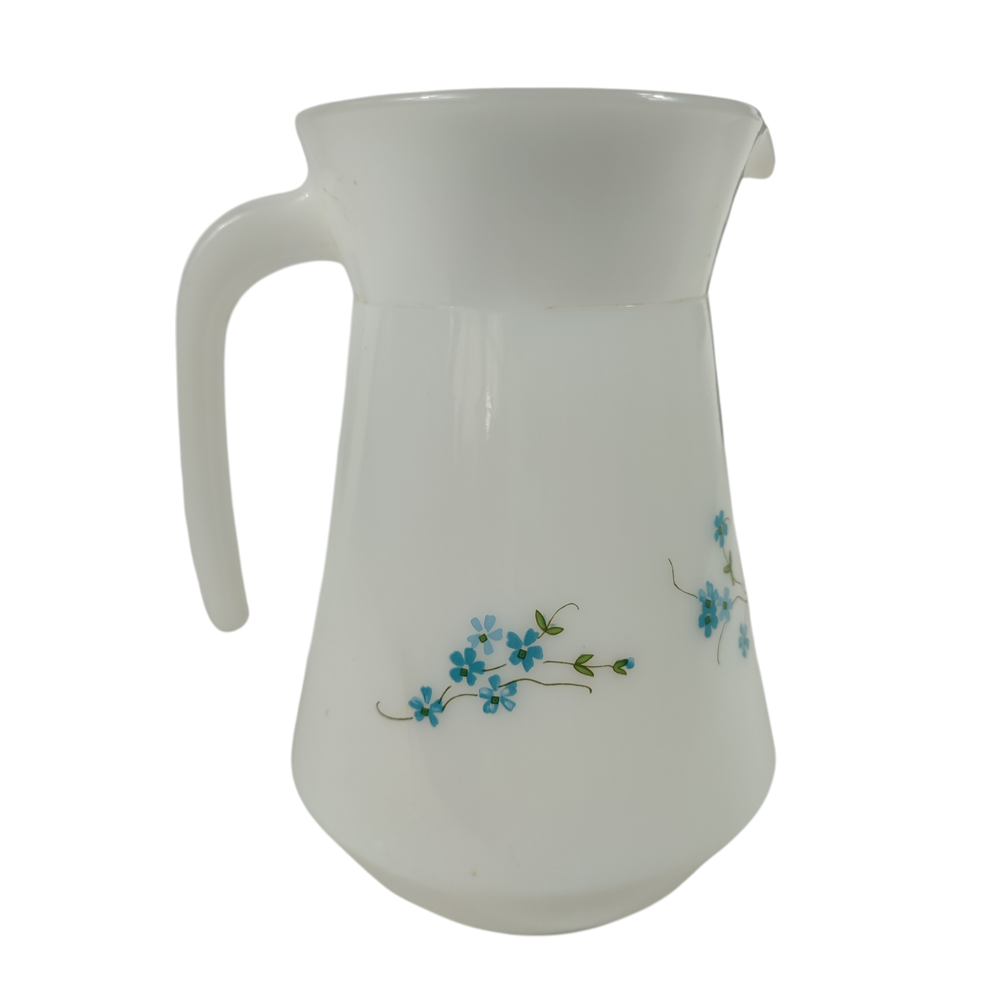 Pichet en Arcopal modèle Veronica Myosotis Bon état - 10,00 € Pichet en Arcopal modèle Veronica Myosotis Bon état reconditionné disponible sur Label Emmaüs