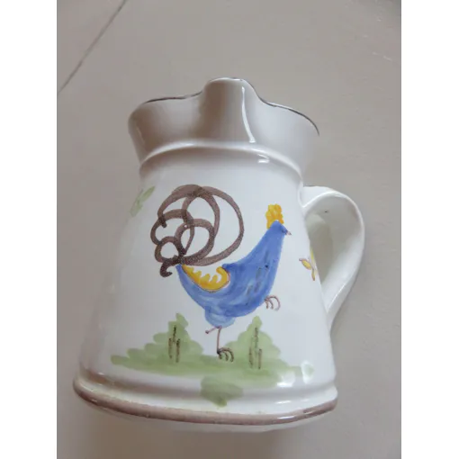 Pichet En Céramique Motif Coq Et Papillons Bon état reconditionné disponible sur Rakuten