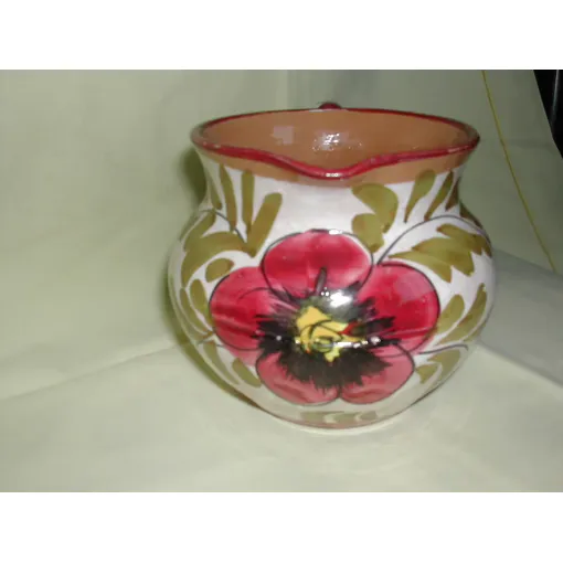 Acheter Pichet Fleurs Rouge Terre Cuite Vernissée occasion - 16,11 € Pichet Fleurs Rouge Terre Cuite Vernissée occasion reconditionné disponible sur Rakuten