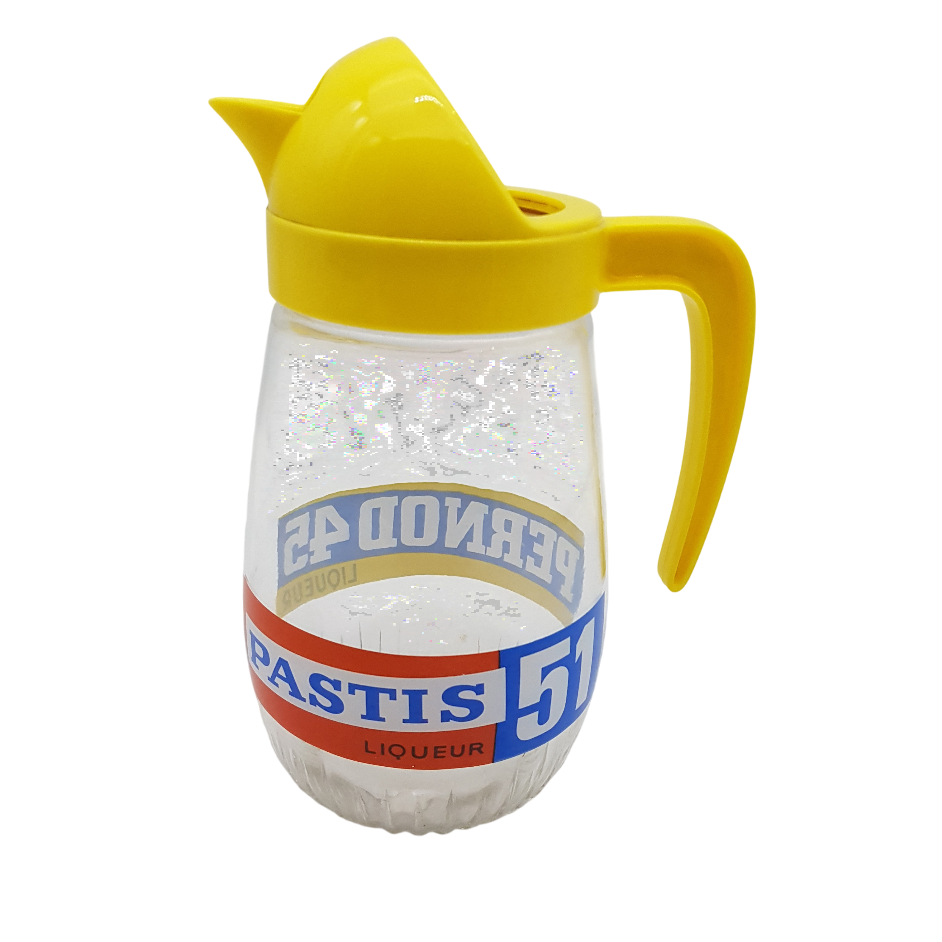 Pichet Grande carafe de bar Publicitaire " Pastis 51" Bon état - 15,00 € Pichet Grande carafe de bar Publicitaire " Pastis 51" Bon état reconditionné disponible sur Label Emmaüs
