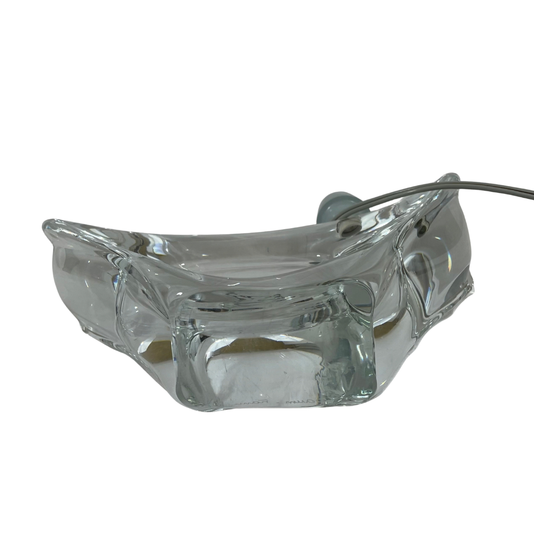 Voir photo 10 de Pied de lampe de table en Cristal massif - Voilier - Signé Daum France - Années 60/70 Pied de lampe de table en Cristal massif - Voilier - Signé Daum France - Années 60/70 Très bon état reconditionné photo 10