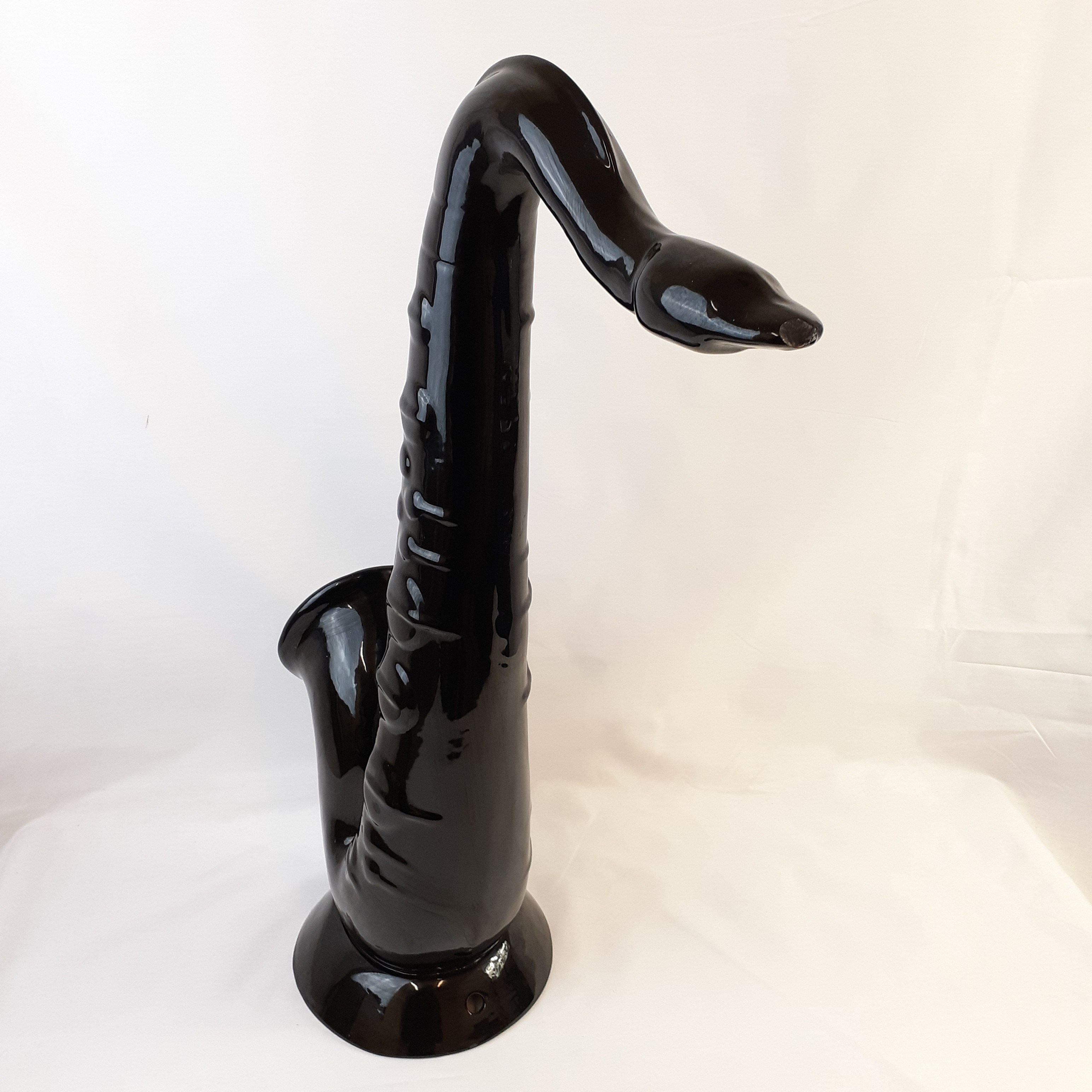 Voir photo 4 de Pied de lampe en forme Saxo en Céramique Pied de lampe en forme Saxo en Céramique Bon état reconditionné photo 4