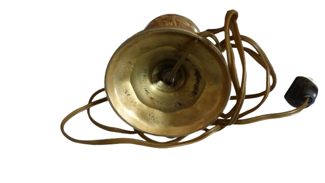 Voir photo 15 de Pied de lampe en Onyx et en laiton (29 cm) - Fonctionnelle Pied de lampe en Onyx et en laiton (29 cm) - Fonctionnelle Bon état reconditionné photo 15