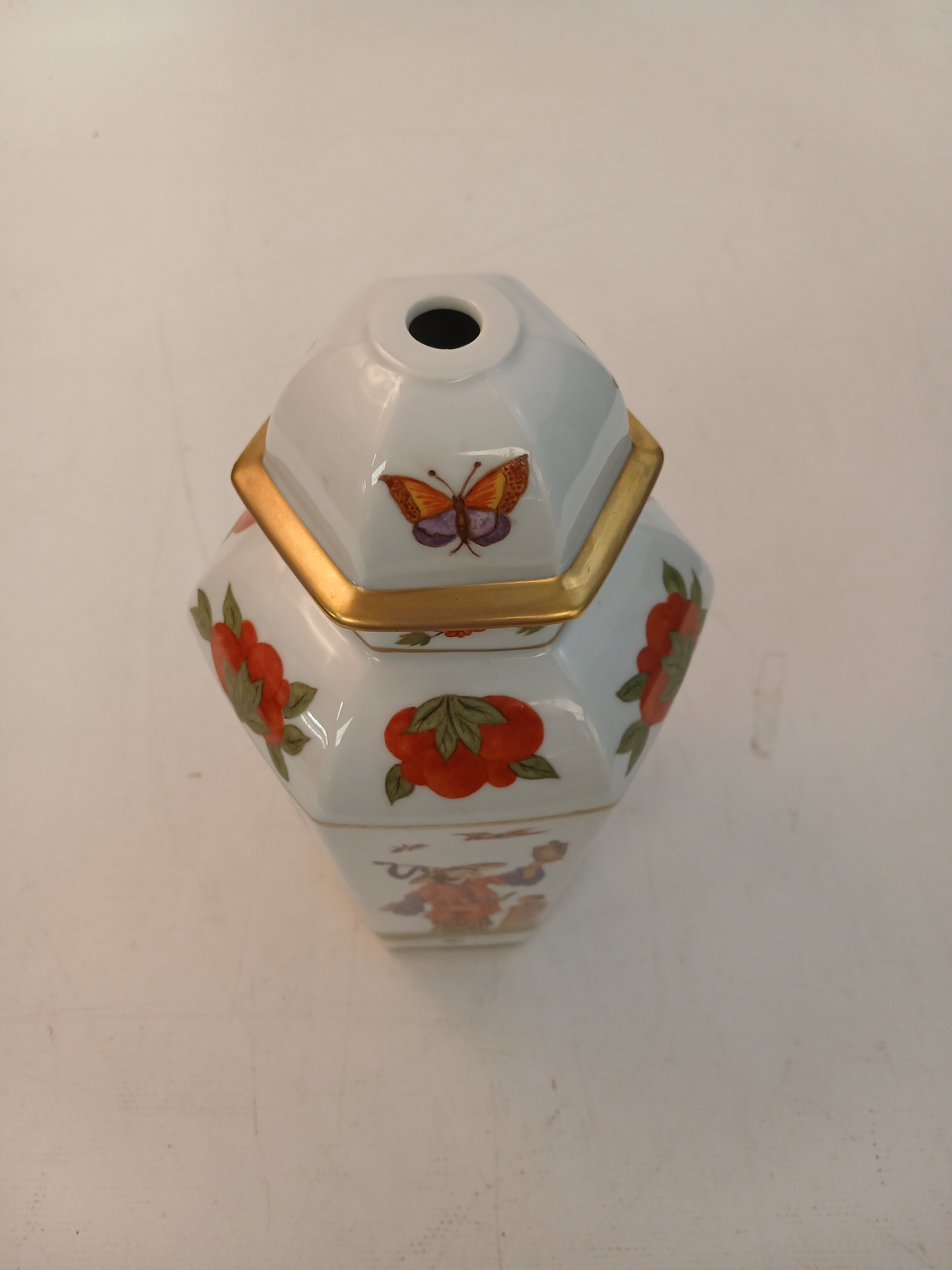Voir photo 7 de Pied de lampe style faïence chinoise - porcelaine de Limoges Pied de lampe style faïence chinoise - porcelaine de Limoges Bon état reconditionné photo 7