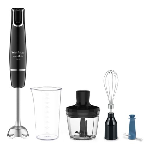 Pied mixeur Moulinex Infiny Force avec 4 accessoires DD944810 1000 W Noir État correct Moulinex reconditionné disponible sur Fnac