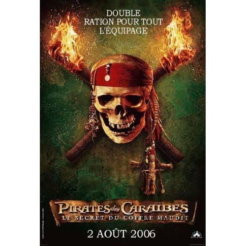 Pirates Des Caraïbes 2 : Le Secret Du Coffre Maudit - AFFICHE CINEMA ORIGINALE État correct reconditionné disponible sur Fnac