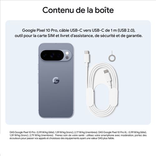 Pixel 10 Pro (5G) 128 Go, Porcelaine - Excellent état Parfait état Google reconditionné photo 2 | Dero