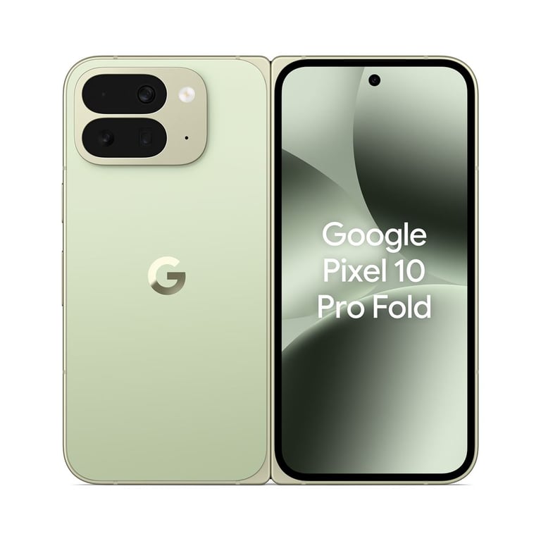 Pixel 10 Pro Fold (5G) 256 Go, Jade - Excellent état Parfait état Google reconditionné disponible sur Pixmania
