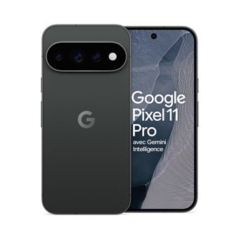 Pixel 11 Pro (5G) 256 Go, Noir volcanique - Bon état Bon état Google reconditionné disponible sur Pixmania