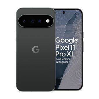 Pixel 11 Pro XL (5G) 256 Go, Noir volcanique - Excellent état Parfait état Google reconditionné disponible sur Pixmania