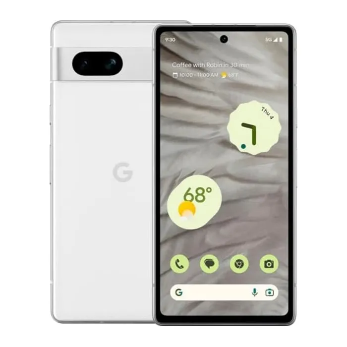Pixel 7a Téléphone portable Android avec objectif grand angle et batterie 24 heures 128 Go Neige (Reconditionné) Reconditionné Google reconditionné disponible sur Cdiscount Seconde Vie | Dero
