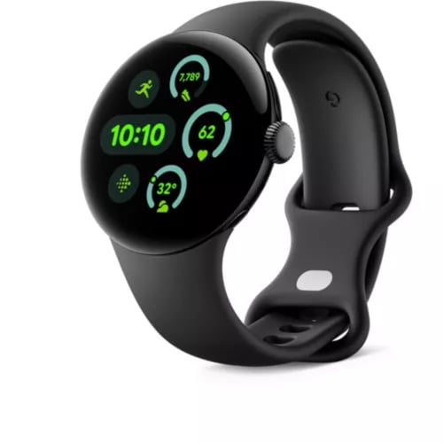 Pixel Watch 3 (4G) Boitier de 41 mm avec bracelet Noir mat - Très bon état Très bon état Google reconditionné disponible sur Pixmania