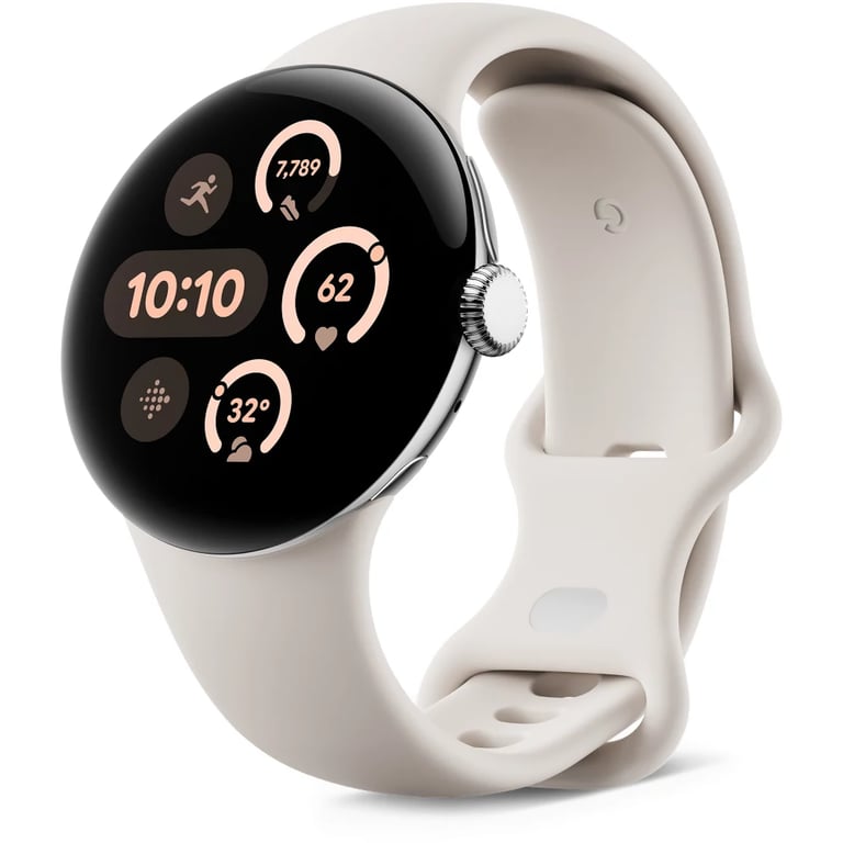 Pixel Watch 3 (4G) Boitier de 41 mm avec bracelet Porcelaine - Bon état Bon état Google reconditionné (offre indisponible)