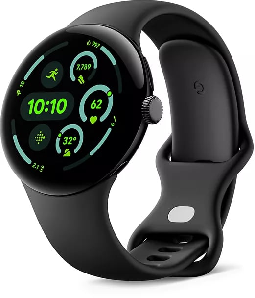 Pixel Watch 3 (4G) Boitier de 45 mm avec bracelet Noir mat - Bon état Bon état Google reconditionné disponible sur Pixmania