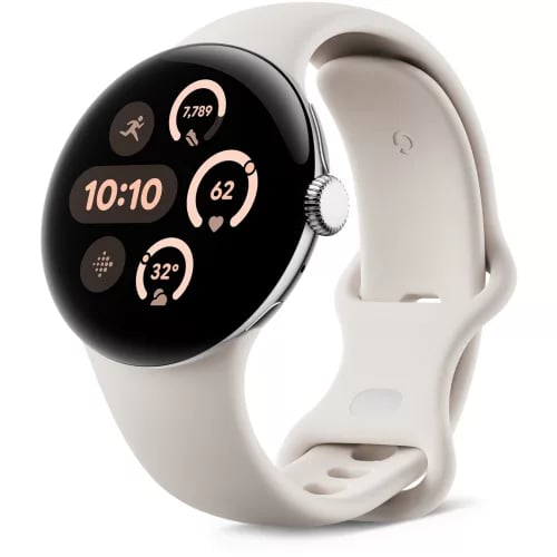 Pixel Watch 3 Bluetooth, Boitier de 41 mm avec bracelet porcelaine - Bon état Bon état Google reconditionné disponible sur Pixmania