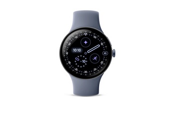 Pixel Watch 4 45 mm 4G Gris satiné avec bracelet sport fluoroélastomère Gris Quartz Très bon état reconditionné disponible sur Darty