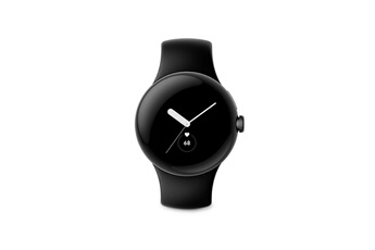 Pixel Watch Boîtier en Acier Inoxydable Noir Mat avec Bracelet sport Noir volcanique Très bon état reconditionné disponible sur Darty