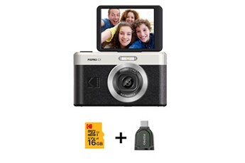 Pixpro C1 - Appareil photo numerique, avec carte micro SD 16 Go et lecteur de carte TF - Noir Bon état Kodak reconditionné disponible sur Darty