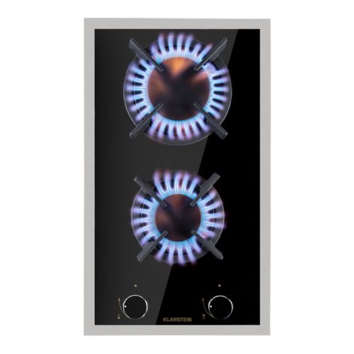 Plaque de cuisson à gaz Goldflame Domino Prime 2 brûleurs en laiton brûleur vitrocéramique État correct N/A reconditionné disponible sur Fnac