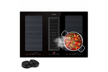 Plaque de Cuisson Induction 2 en 1 77 cm cm avec Hotte Aspirante 391m³ h Bon état Klarstein reconditionné disponible sur Darty