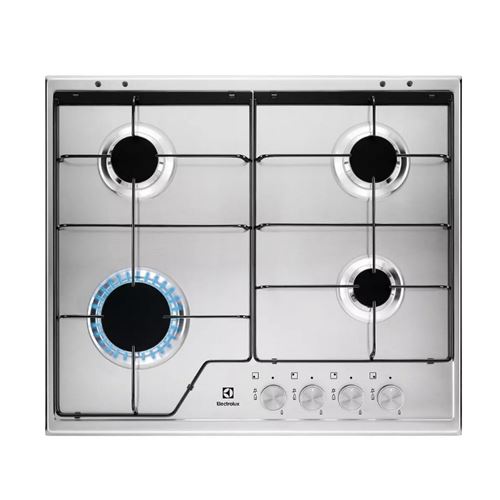 Plaque Gaz Electrolux KGS6424SX INOX 60 cm État correct Electrolux reconditionné disponible sur Fnac