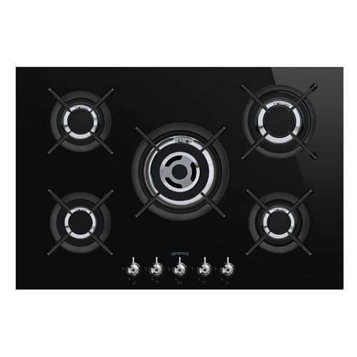 Plaque gaz Encastrable Smeg PV375CN 10500 W Noir État correct Smeg reconditionné disponible sur Fnac