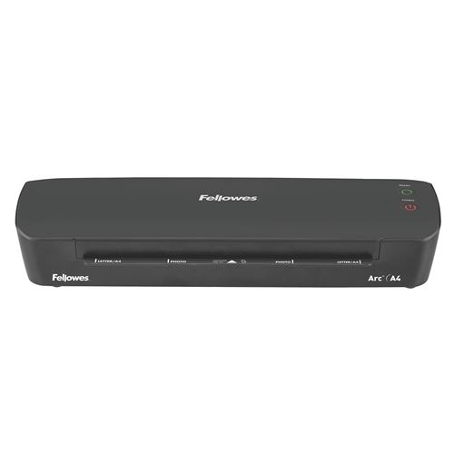 Plastifieuse Fellowes Arc A4 Noir et un paquet de 10 pochettes État correct Fellowes reconditionné disponible sur Fnac