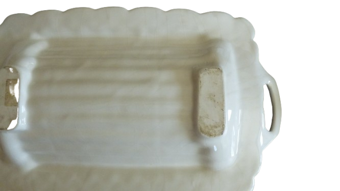 Voir photo 12 de Plat à asperges vintage en barbotine (35,5 x 23,5 cm) Plat à asperges vintage en barbotine (35,5 x 23,5 cm) reconditionné photo 12