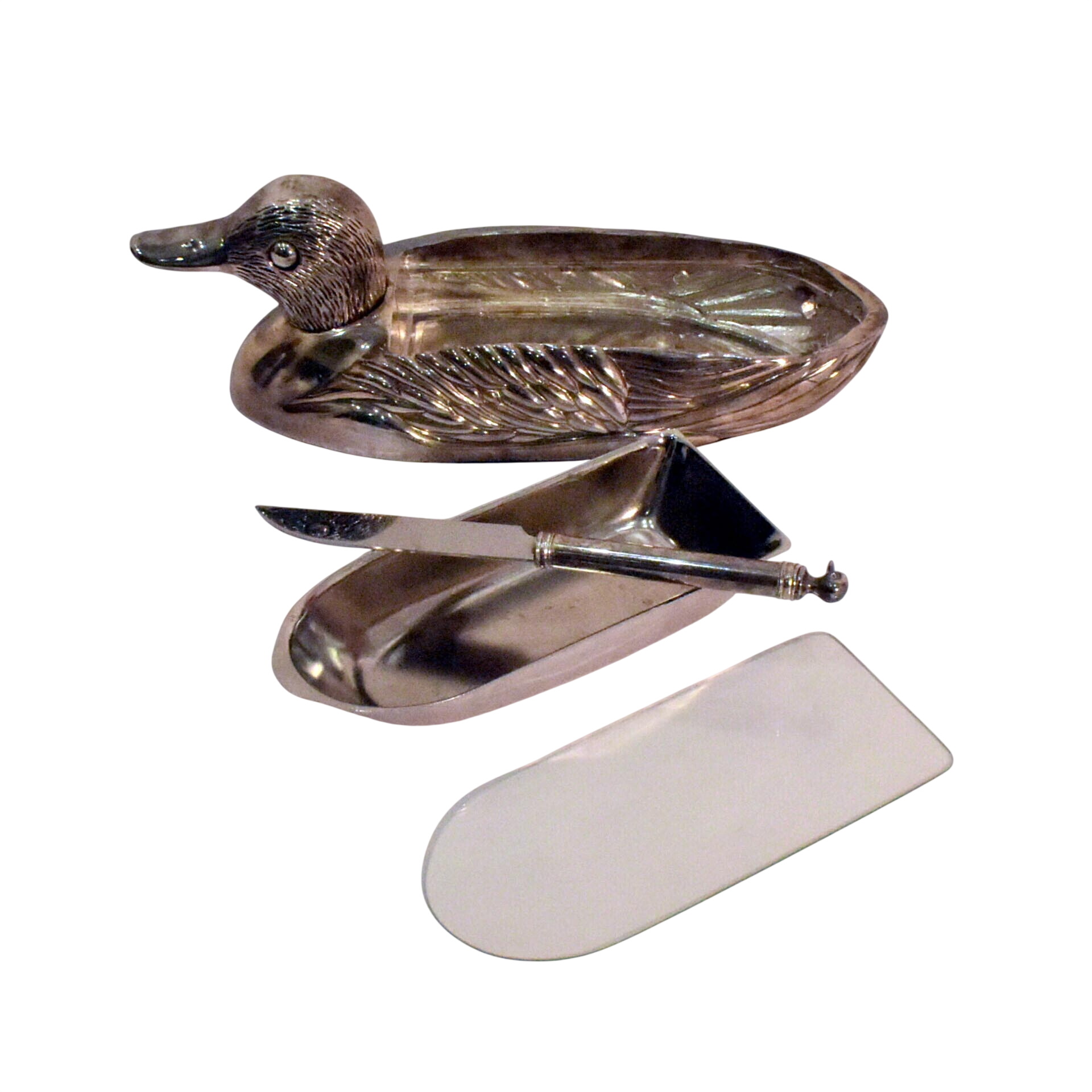 Plat à Foie Gras- Canard en Métal Argenté - 56,00 € Plat à Foie Gras- Canard en Métal Argenté reconditionné disponible sur Label Emmaüs