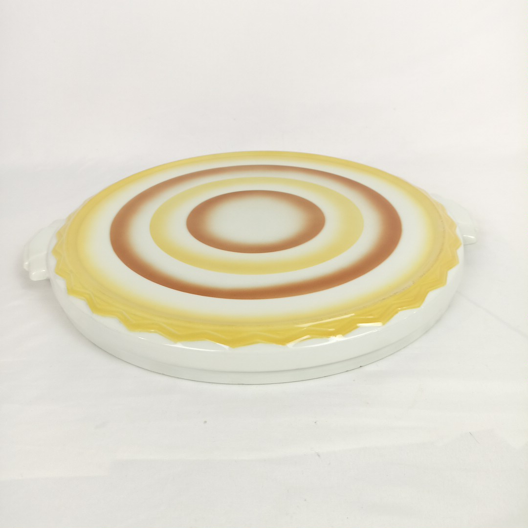 Voir photo 2 de Plat à gâteau en céramique style Bauhaus Plat à gâteau en céramique style Bauhaus État correct reconditionné photo 2