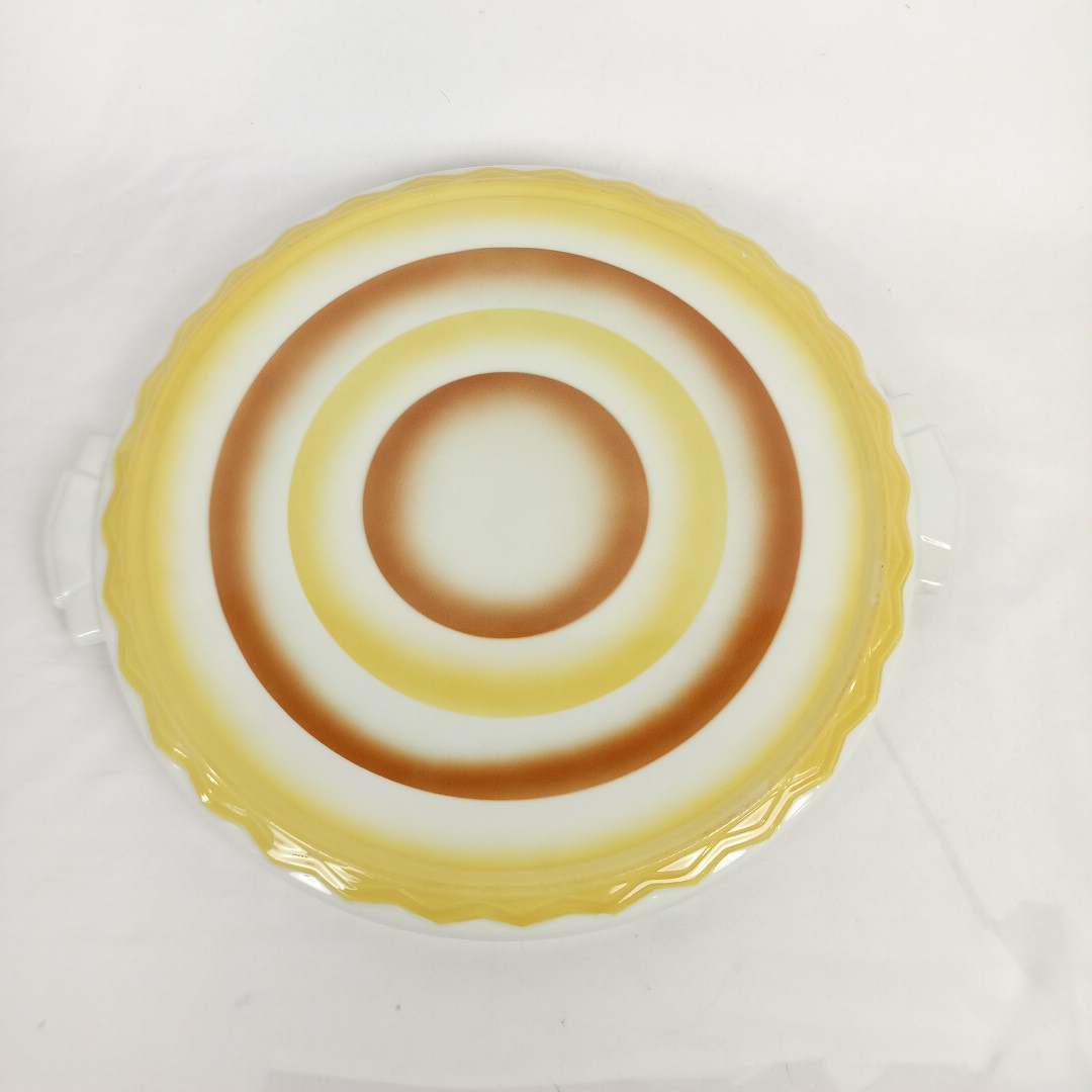 Voir photo 3 de Plat à gâteau en céramique style Bauhaus Plat à gâteau en céramique style Bauhaus État correct reconditionné photo 3
