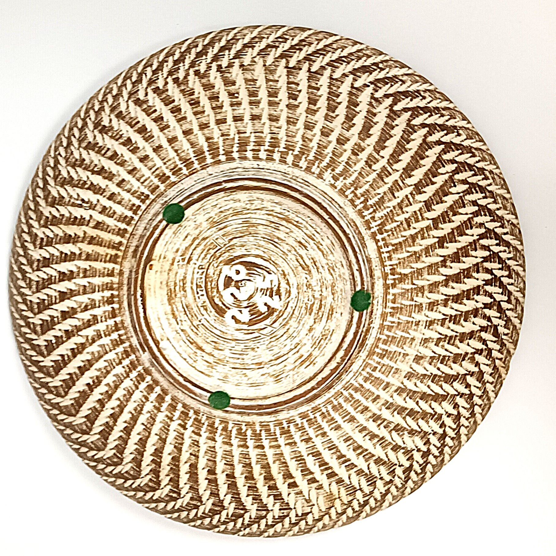 Voir photo 2 de Plat décoratif Dumler & Breiden – céramique Germany Ø 25 cm Plat décoratif Dumler & Breiden – céramique Germany Ø 25 cm État correct reconditionné photo 2