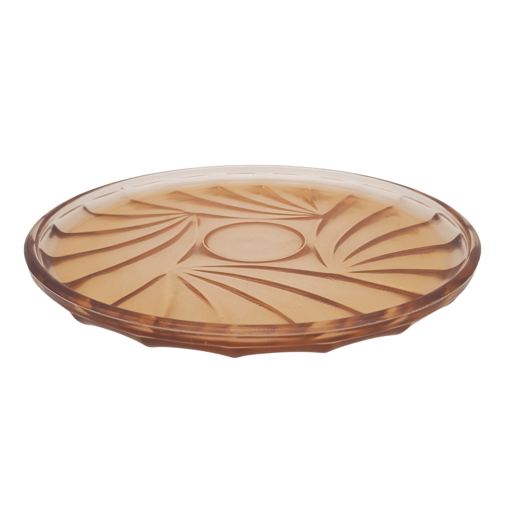 Plat en verre rose Bon état - 12,00 € Plat en verre rose Bon état reconditionné disponible sur Label Emmaüs