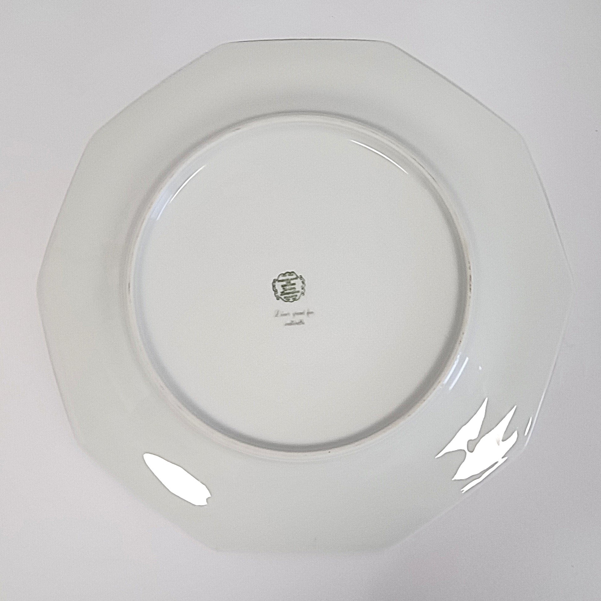 Voir photo 6 de Plat rond et plat ovale en porcelaine Limoges Union Limousine – décor grand feu Plat rond et plat ovale en porcelaine Limoges Union Limousine – décor grand feu reconditionné photo 6