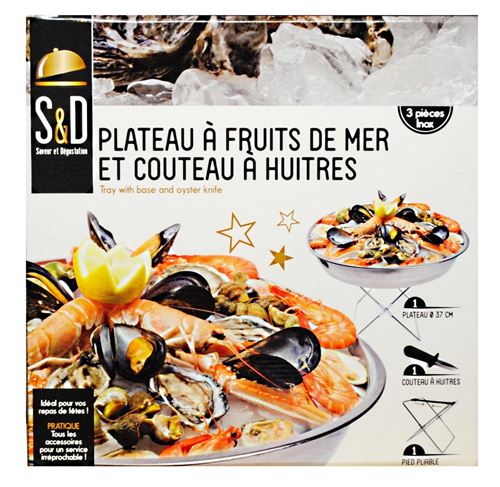 Plateau A Fruits De Mer Et Couteau A Huitre Pied Pliable 3 Pieces Inox Ustensile Cuisine État correct N/A reconditionné disponible sur Fnac
