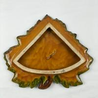 Voir photo 25 de Plateau & corbeille Vallauris en céramique émaillée – décor feuille polychrome, travail artisanal français Plateau & corbeille Vallauris en céramique émaillée – décor feuille polychrome, travail artisanal français Bon état reconditionné photo 25