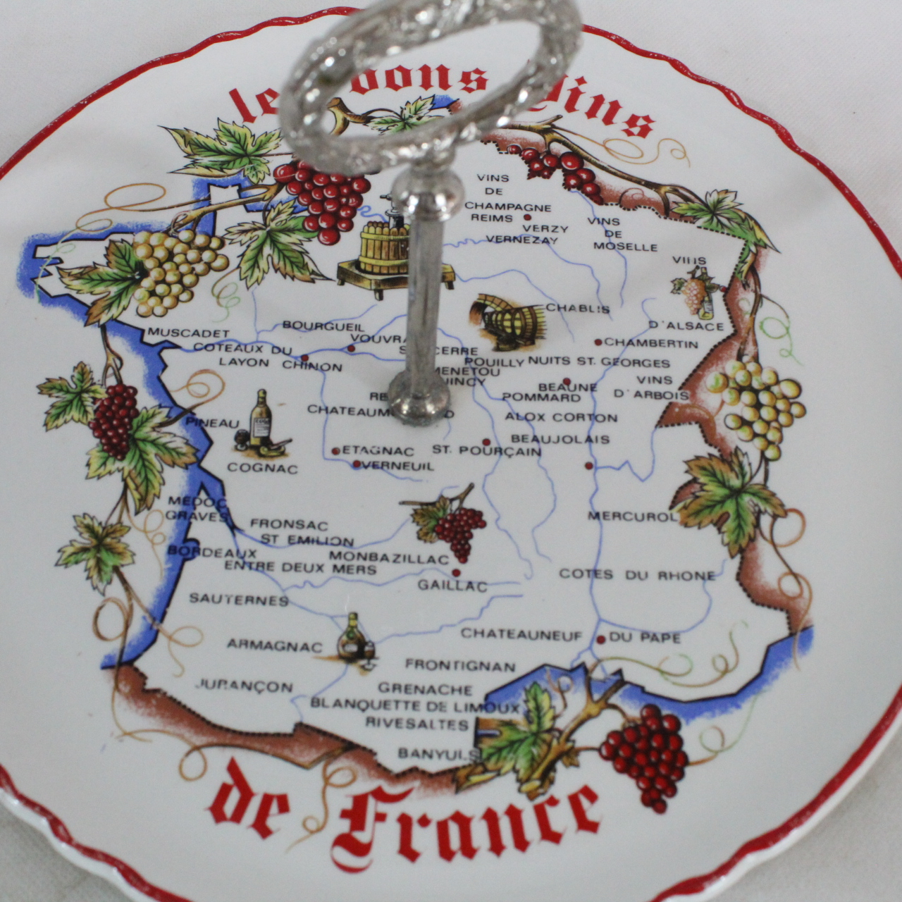 Voir photo 3 de plateau de fromage français vintage plateau de fromage français vintage Bon état reconditionné photo 3