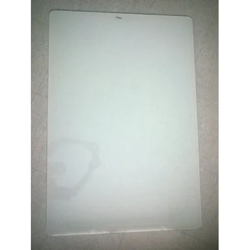 plateau de table verre trempé blanc translucide coins arrondis Bon état reconditionné disponible sur Rakuten