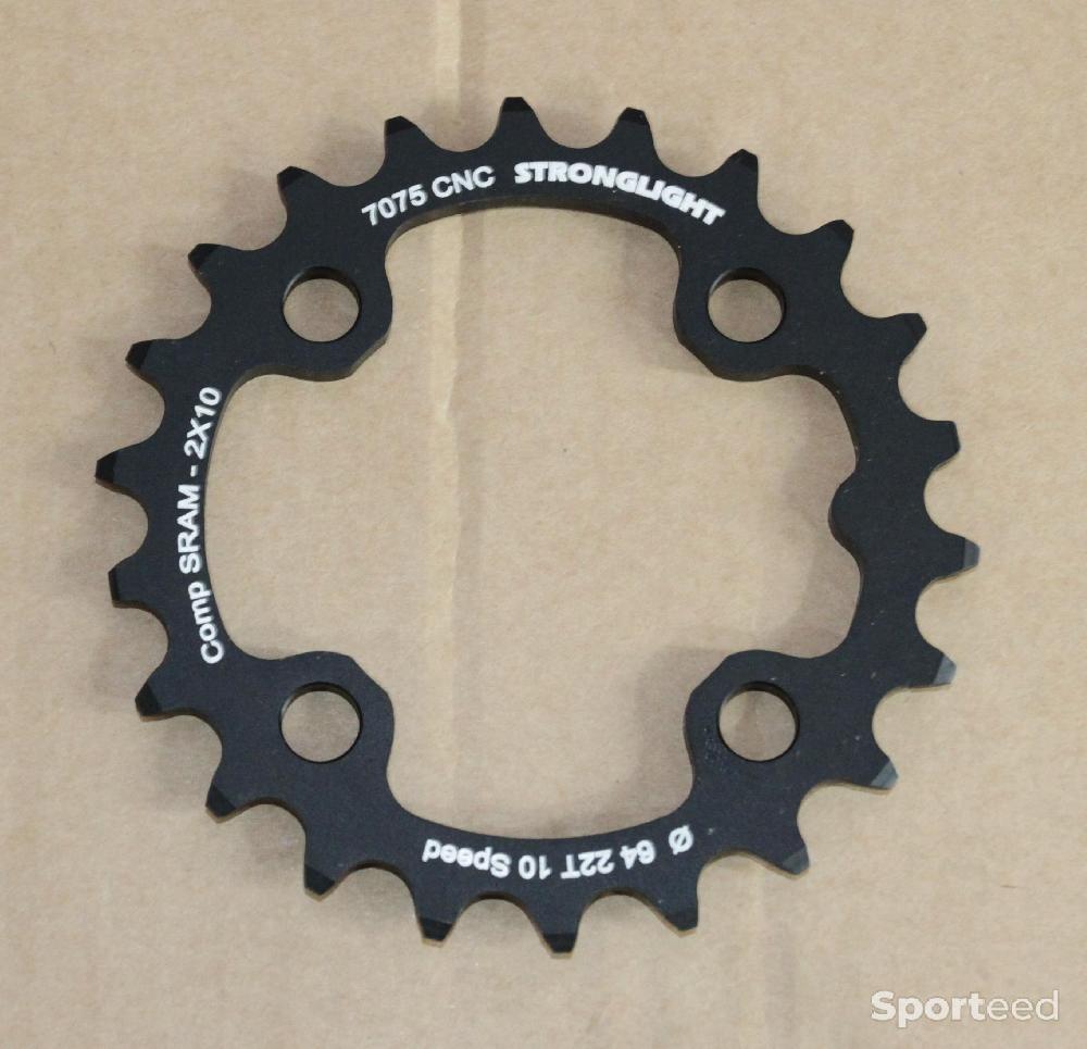 Plateau VTT STRONGLIGHT 22T 64mm Comme neuf (c'est déjà la condition standard) reconditionné disponible sur Sporteed