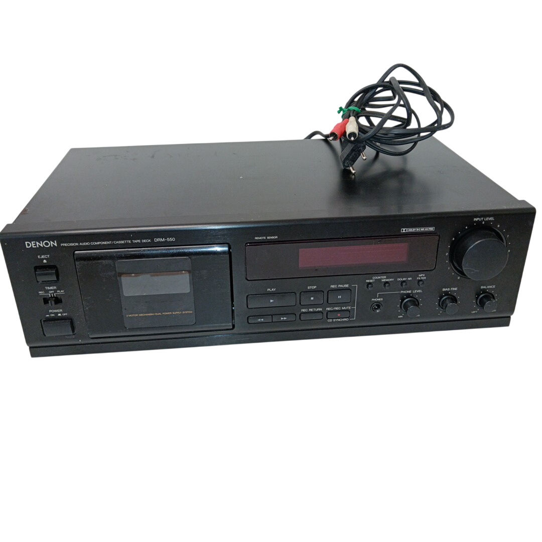 Platine cassette stéréo vintage Denon DRM-550 Très bon état - 64,00 € Platine cassette stéréo vintage Denon DRM-550 Très bon état reconditionné disponible sur Label Emmaüs | Dero