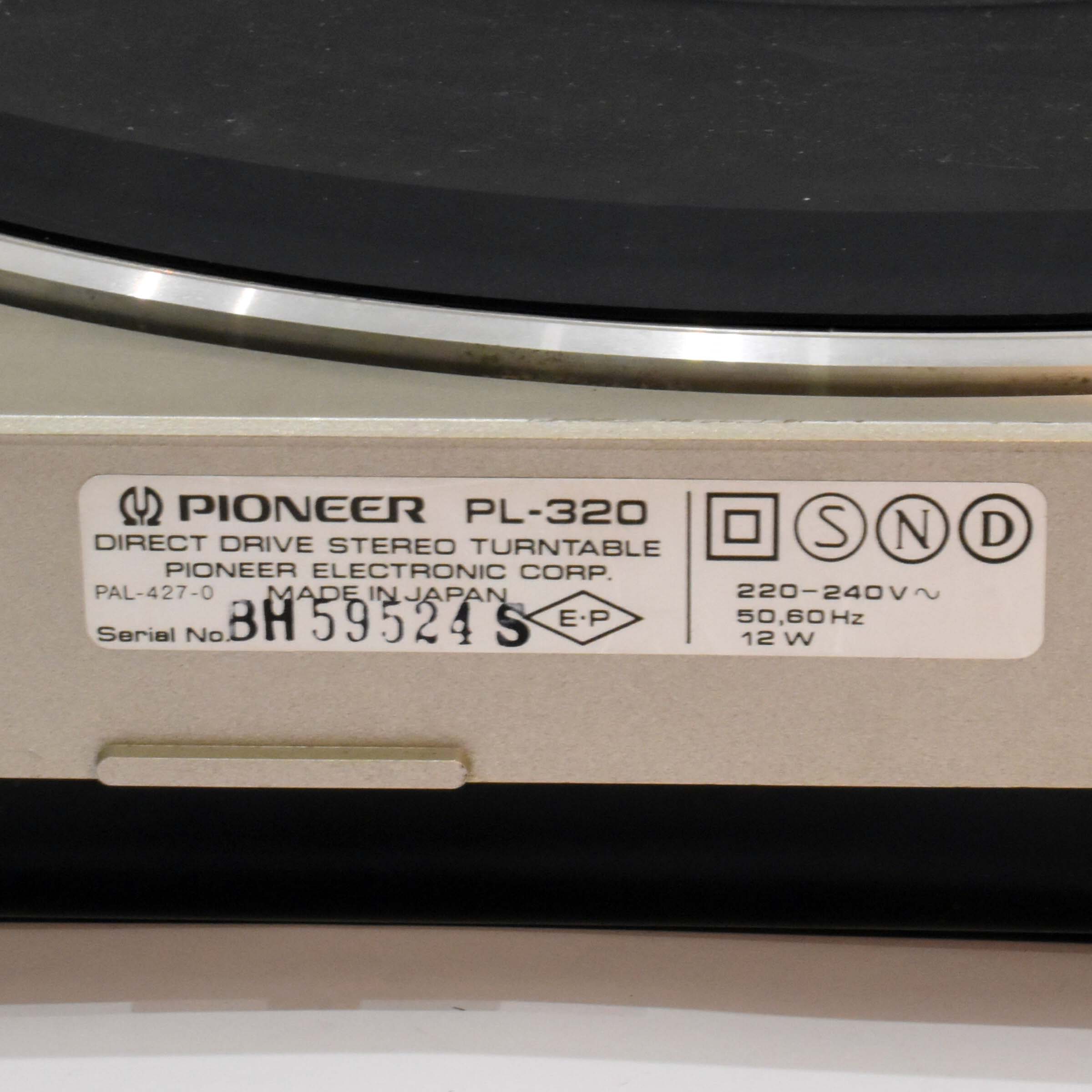 Voir photo 11 de Platine Vinyle Direct Drive Japonaise - Pioneer™ PL 320 Platine Vinyle Direct Drive Japonaise - Pioneer™ PL 320 reconditionné photo 11