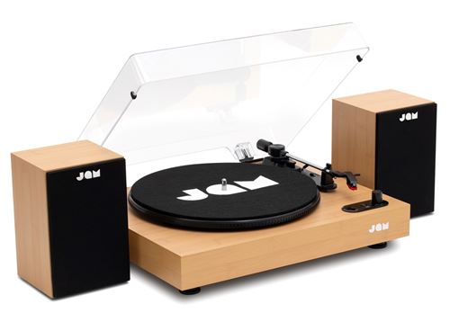 Platine vinyle JAM Bois avec paire d'enceintes État correct N/A reconditionné disponible sur Fnac