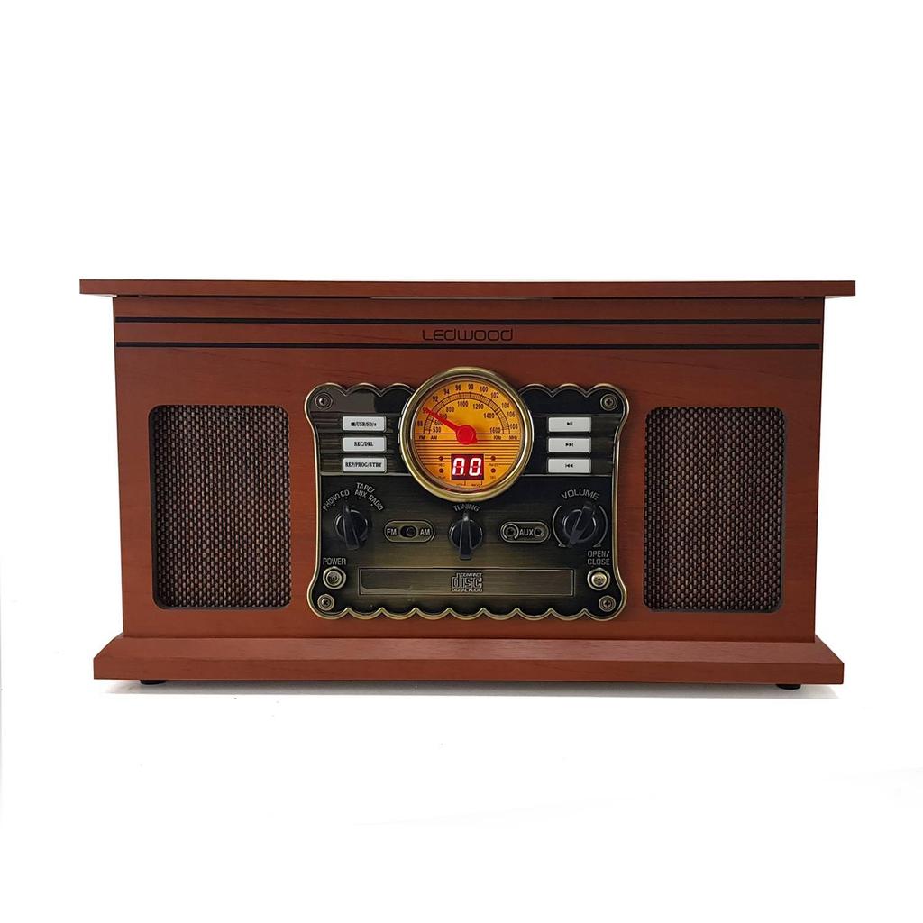 Voir photo 3 de Platine Vinyle Ledwood Stereo Vintage LDCSTP04 | Dero Platine Vinyle Ledwood Stereo Vintage LDCSTP04 Reconditionné N/A reconditionné photo 3 | Dero