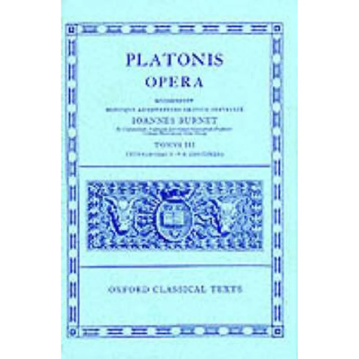 Plato Opera Vol. III État correct - 24,20 € Plato Opera Vol. III État correct N/A (Il ne s'agit pas d'une marque reconditionné disponible sur Rue du Commerce Seconde Vie