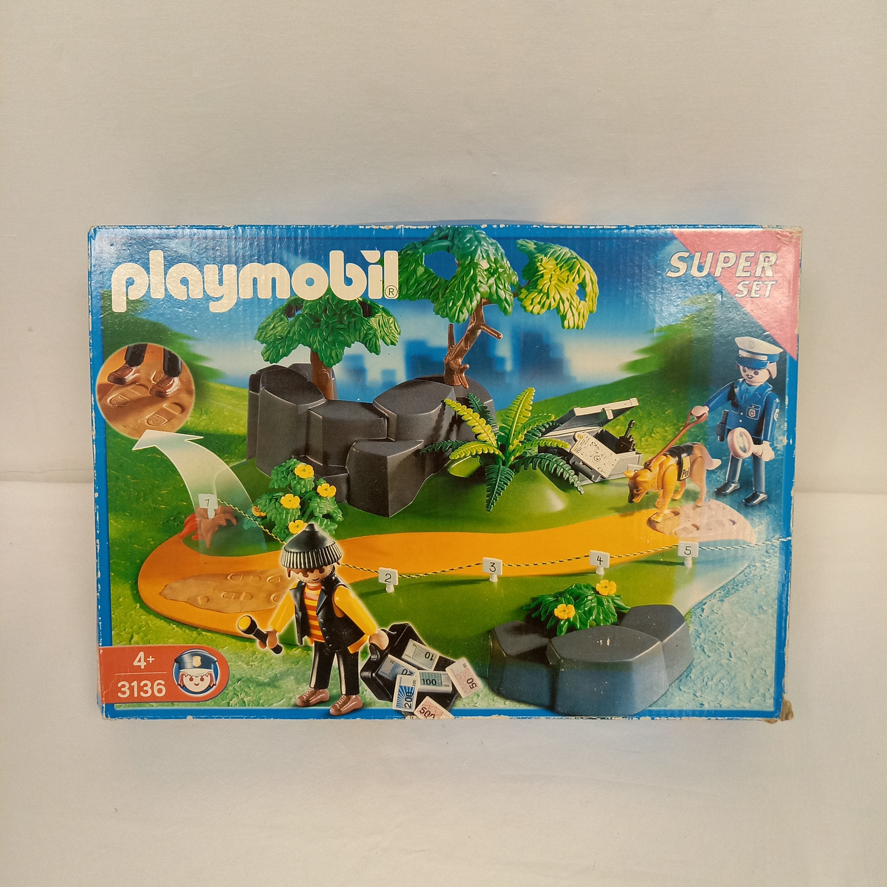 Acheter Play Mobil -3136. Super Set "Police". Surveillance .De 2003 . Il manque 2 pièces. Bon état - 16,00 € Play Mobil -3136. Super Set "Police". Surveillance .De 2003 . Il manque 2 pièces. Bon état reconditionné disponible sur Label Emmaüs