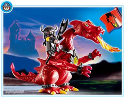 Playmobil - 3327 - Dragon rouge et Chevalier État correct Playmobil reconditionné disponible sur Fnac