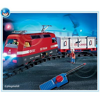 Playmobil - 4010 - Train de marchandises RC avec phares État correct Playmobil reconditionné disponible sur Fnac