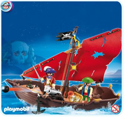 Playmobil - 4444 - Chaloupe des pirates État correct Playmobil reconditionné disponible sur Fnac