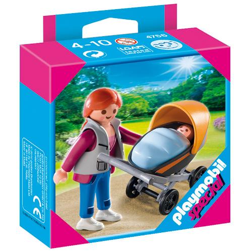 Playmobil 4756 Maman avec poussette État correct Playmobil reconditionné disponible sur Fnac