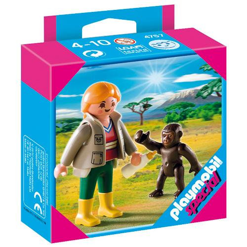 Playmobil 4757 Soigneur avec Bébé Gorille État correct reconditionné disponible sur Fnac